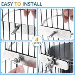 2Pcs Stainless Steel Bird Feeding Bowls, Small Bird Feeding Cup, Stainless Steel Parrot Food Bowl Cage with Holder, Parrot Cage Water Feeder, Pet Cage Cup Holder