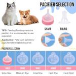 ASEVAT 5 oz 3PackPet Feeding Bottle, Anti-Choking Puppy Feeder Design,with 3pcs Replaceable and Reusable Silicone Nipples for Feeding Puppies, Kittens, Small Animals