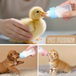 ASEVAT 5 oz 3PackPet Feeding Bottle, Anti-Choking Puppy Feeder Design,with 3pcs Replaceable and Reusable Silicone Nipples for Feeding Puppies, Kittens, Small Animals