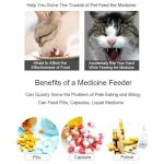 QIYADIN Cat Pill Shooter Pet Piller Gun Dog Pill Shooter Cat Tablet Soft Tip Syringe Pet Medical Feeding Dispenser Tool for Small Animal