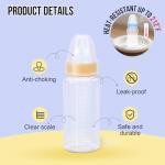 ASEVAT 5 oz 3PackPet Feeding Bottle, Anti-Choking Puppy Feeder Design,with 3pcs Replaceable and Reusable Silicone Nipples for Feeding Puppies, Kittens, Small Animals