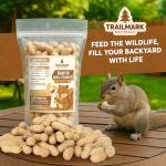 Trailmark Naturals - 5 LB - Raw Peanuts For Squirrels, Raw In Shell Peanuts For Birds and Wildlife- Squirrel Food, Wild Bird Seed - Grown in The USA