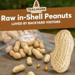 Trailmark Naturals - 5 LB - Raw Peanuts For Squirrels, Raw In Shell Peanuts For Birds and Wildlife- Squirrel Food, Wild Bird Seed - Grown in The USA