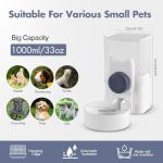 Rabbit Water Bottle 33oz Hamster Water Bottle Hanging Guinea Pig Water Dispenser Include Hay Feeder Bag Set for Bunny Small Pet Animal