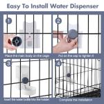 Rabbit Water Bottle 33oz Hamster Water Bottle Hanging Guinea Pig Water Dispenser Include Hay Feeder Bag Set for Bunny Small Pet Animal