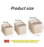 High-Capacity Pet Food Container Airtight with Cup, Dog Food Storage Container,Durable Design for Dog/Cat/Bird Food Storage, Keep Dry Food Fresh (Transparent, 15 pounds)