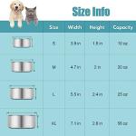 Reshiho Dog Bowl Stainless Steel Pet Hanging Food Water Bowl Cage Feeding Cup Feeder for Dogs Cats Rabbits Birds Small Animal (Small)