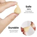 FEDIPUP Pack of 5 Reusable Pet Nursing Bottles with Short Silicone Nipples - Curved Feeding Bottles for Newborn Kittens, Puppies, Rabbits, Cats, Dogs - Ideal Bottle Kit for Small Animal Feeding