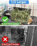 X Large Rabbit Hay Feeder Guinea Pig Hay Feeder Metal Frame Bunny Hay Holder Guinea Pig Hay Holder for Bunny, Guinea Pigs, Chinchillas, Small Animals (1 Pack)