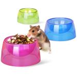 Small Animals Food & Water Bowl Set - 3pcs, Dwarf Hamster & Mice Feeder Bowl with Water Feeder Container