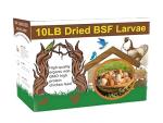 Classic Flock 10lb Dried Black Soldier Fly Larvae Chicken Feed,100% Natural Non-GMO BSF Larvae,More Calcium Than Mealworms,High Protein Chickens Treats, Food for Wild Birds, Ducks, Laying Hens