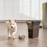 IRIS USA WeatherPro Airtight Dog Food Storage Container, Up to 13 lbs, For Dog Cat Bird and Other Pet Food Storage Bin, Pet Supplies, Keep Fresh, Easy Access, BPA Free, Smoke
