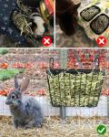 X Large Rabbit Hay Feeder Guinea Pig Hay Feeder Metal Frame Bunny Hay Holder Guinea Pig Hay Holder for Bunny, Guinea Pigs, Chinchillas, Small Animals (1 Pack)