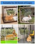 X Large Rabbit Hay Feeder Guinea Pig Hay Feeder Metal Frame Bunny Hay Holder Guinea Pig Hay Holder for Bunny, Guinea Pigs, Chinchillas, Small Animals (1 Pack)