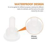 Gatuida 40-Pack Silicone Pet Nursing Nipples, Replacement Pacifiers for Small Animals, Bunny and Kitten Feeding Bottle Nipples, and Pet Feeder Nipples