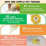 Pet Feeder Bottle Animal Feeding Bottles Kitten Bottles for Nursing Dog Cat Milk Feeding Bottle Anti-Choking Design for Newborn Kittens Puppies Small Animals (20 ml)