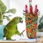 Kyouki Parakeets Toys, 2 PCS Bird Chewing Toys – Perfect for Cockatoos, Conures, Love Birds, Small & Medium Parrots, Fun Foraging & Tearing Bird Cage Accessories (Seeking Food Basket)