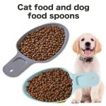 BueRallan 4PCS Dog Food Scoop 1 Cup, Plastic Pet Food Scoop with Measuring Lines 1/2 Cup 1/4 Cup for Dogs Cats Birds and Rabbits