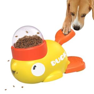 Suitchi Dog Interactive Treat Dispenser Toy, Food Puzzle Slow Feeder (Yellow)