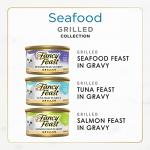 Purina Fancy Feast Grilled Wet Cat Food Seafood Collection in Wet Cat Food Variety Pack - (Pack of 24) 3 oz. Cans