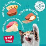 Purina Friskies Wet Cat Food Variety Pack, Tasty Treasures Prime Filets (With Ocean Fish and Tuna, With Chicken and With Turkey) - (Pack of 12) 5.5 oz. Cans