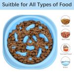 MateeyLife Small Slow Feeder Cat Bowls 2PCS, Anti-Choking Puzzle Cat Food Bowls, Anti-Slip Interactive Dog Feeding Slow Down Eating, Bloat Stop Maze Dishes Dog Feeder for Small Breeds 1 Cup