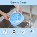 MateeyLife Small Slow Feeder Cat Bowls 2PCS, Anti-Choking Puzzle Cat Food Bowls, Anti-Slip Interactive Dog Feeding Slow Down Eating, Bloat Stop Maze Dishes Dog Feeder for Small Breeds 1 Cup