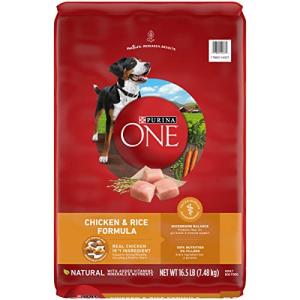 Purina ONE Chicken and Rice Formula Dry Dog Food - 16.5 lb. Bag