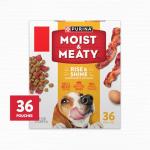 Purina Moist and Meaty Rise and Shine Awaken Bacon and Egg Flavor Soft Dog Food Pouches - 36 ct. Box