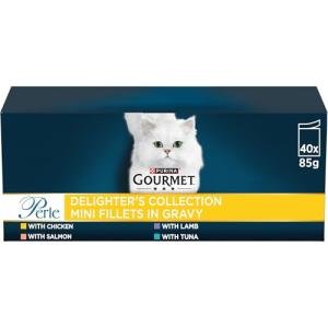 GOURMET Perle Delighters Collection in Gravy Wet Cat Food 40x85g