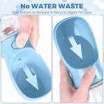 Dog Water Bottle for Walking, 350ml Dog Travel Water Bottle, Portable Pet Water Dispenser Antibacterial Food Grade Leak Proof Dogs Cat Drink Bottles, Pet Outdoor Drinking Cup Gift - Blue