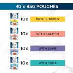 GOURMET Perle Delighters Collection in Gravy Wet Cat Food 40x85g