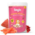 Smylo Natural Healthy Adult Cat Wet Food (1+ yrs) 70g | Mackerel, Kanikama & Cranberry | for Healthy Skin & Coat, Supports Digestion | No Preservatives & Grain Free | Vet-Formulated