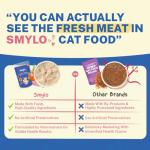 Smylo Natural Healthy Adult Cat Wet Food (1+ Yrs) 70g | Chicken, Tuna & Rosemary | for Healthy Skin & Coat, Supports Digestion | No Preservatives & Grain Free | Vet-Formulated