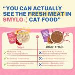 Smylo Natural Healthy Adult Cat Wet Food (1+ yrs) 70g | Mackerel, Kanikama & Cranberry | for Healthy Skin & Coat, Supports Digestion | No Preservatives & Grain Free | Vet-Formulated