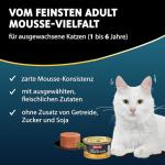 animonda Vom Feinsten Adult Katzenfutter Mousse-Vielfalt (12 x 85 g), Nassfutter für ausgewachsene Katzen, ohne Getreide und Zucker, luftig zarte Konsistenz