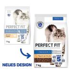 PERFECT FIT Indoor Adult Trockenfutter für erwachsene Katzen ab 1 Jahr - Huhn, 7 kg (1 Beutel)