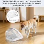 Rear Cover for Automatic Microchip Cat Pet Feeder - Prevents Persistent Pet from Getting Food from The Back of The Feeder