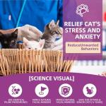 KODASNY Cat Calming Spray Cat Deterrent Spray Pheromone Spray Kit Feline Calm Pheromones Vet Recommended Drug-Free Anxiety Relief for Multi-Cat Homes,Stops Scratching 60-Day (2 * 60 mL)