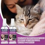 KODASNY Cat Calming Spray Cat Deterrent Spray Pheromone Spray Kit Feline Calm Pheromones Vet Recommended Drug-Free Anxiety Relief for Multi-Cat Homes,Stops Scratching 60-Day (2 * 60 mL)