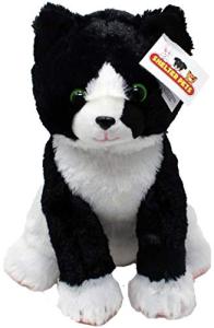 Shelter Pets: Peppa The Tuxedo Cat - 10" Black and White Plush Toy Stuffed Animals - Based on Real-Life Adopted Pets - Benefiting The Kitten and Cats Animal Shelters They were Adopted from