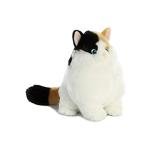 Aurora® Charming Fat Cats™ Munchy Calico™ Stuffed Animal - Cuddly Companions - Aesthetic Appeal - White 9.5 Inches