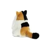 Aurora® Charming Fat Cats™ Munchy Calico™ Stuffed Animal - Cuddly Companions - Aesthetic Appeal - White 9.5 Inches