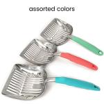 DuraScoop® Premium Multicat Cat Litter Scoop | Solid Metal | Litter Box Tray Pan Sifter