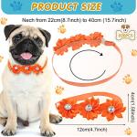 Yunsailing 200 Pieces Dog Bow Ties Collar Adjustable Flower Diamond Crystal Dog Cat Bowties Grooming Accessories for Small Medium Pet Puppy Girl Kitten Wedding Birthday Party