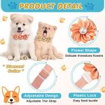Yunsailing 200 Pieces Dog Bow Ties Collar Adjustable Flower Diamond Crystal Dog Cat Bowties Grooming Accessories for Small Medium Pet Puppy Girl Kitten Wedding Birthday Party
