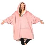 THE COMFY Original Quarter-Zip | Floor Length Sherpa Lined Microfiber Fleece Wearable Blanket, Oversized Design with Hood and Pocket, From Shark Tank, for Women & Men, Warm and Cozy Gifts