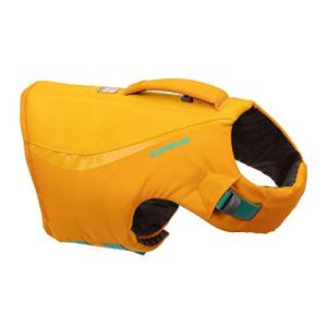 Ruffwear, Float Coat Dog Life Jacket, Premium Buoyancy Swim Vest with Lift Handle, Secure Fit & Reflective Trim, Adjustable Flotation for Swimming, Boating, & Outdoor Adventures, Wave Orange, Medium