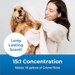 PetAg Fresh ’n Clean Scented Creme Rinse, Classic Fresh Scent (15:1 Concentrate) - 1 Gallon - Conditions Coat and Moisturizes Skin with Vitamin E & Aloe Vera - Soap Free