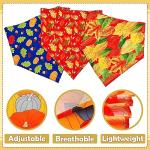 JpGdn 50PCS Fall Dog Bandanas Large Bulk Pumpin Harvest Leaves Forest Autumn Pattern Kerchief Triangle Bibs Head Scarves Scarfs for XL XXL Boys and Girls Grooming Accessories Costume
